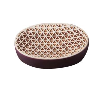 Retro Triangle Pattern Resin Soap Dish Jewelry Holder Small Stuff Tray