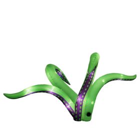 2 Pack Halloween Inflatable Octopus Tentacles Outdoor Decorations, Blow Up Hanging Decoration With Built-in LED Lights, Striking Window Decor For (Option: defaulttitle)