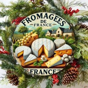 Vintage French Cheese Tin Sign, Retro Food Theme Metal Wall Art (Option: Tin)